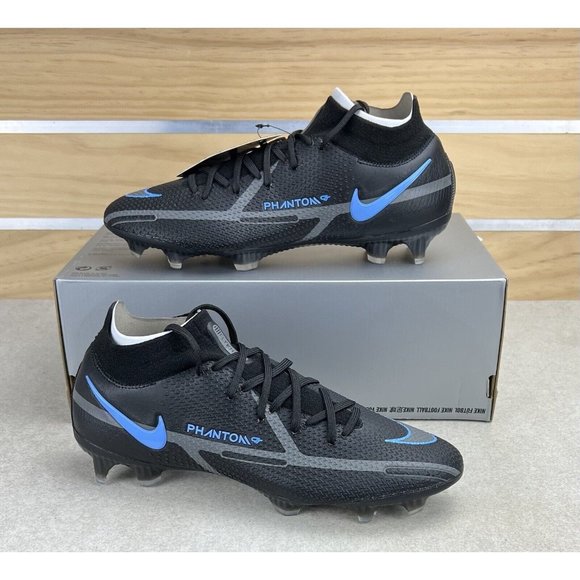 Nike Phantom GT2 Elite DF FG Black Grey Soccer Cleats CZ9889 004 Mens Size 8 - Picture 1 of 12
